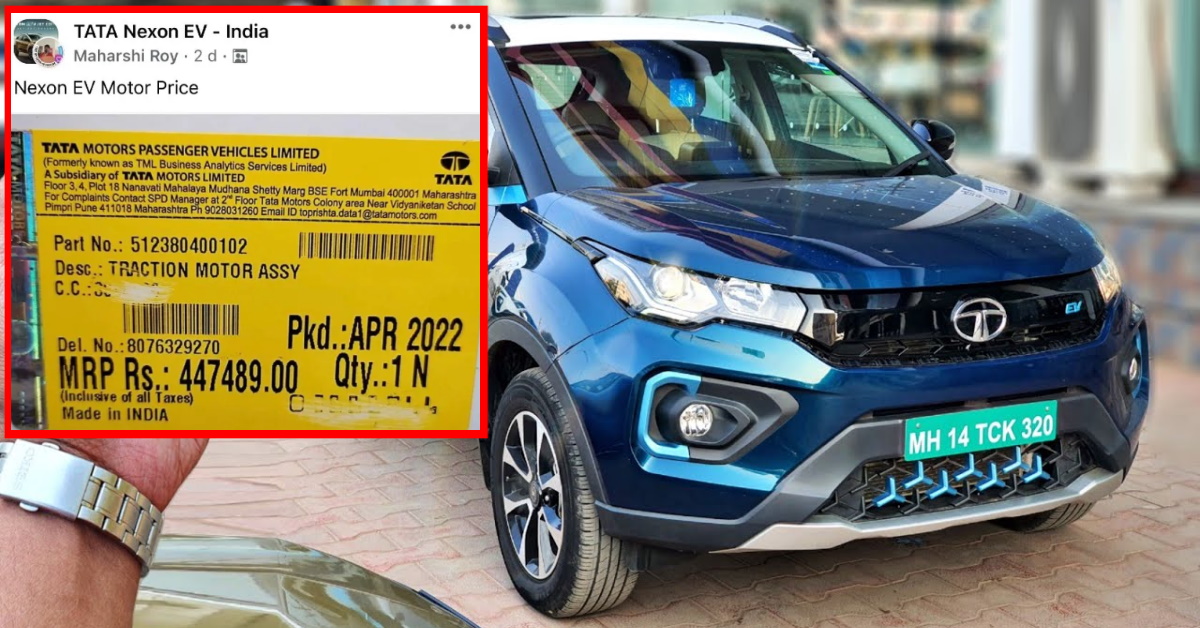 Tata Nexon Electric SUV’s powertrain (battery+motor) costs Rs. 11.5 lakh: Owners reveal prices