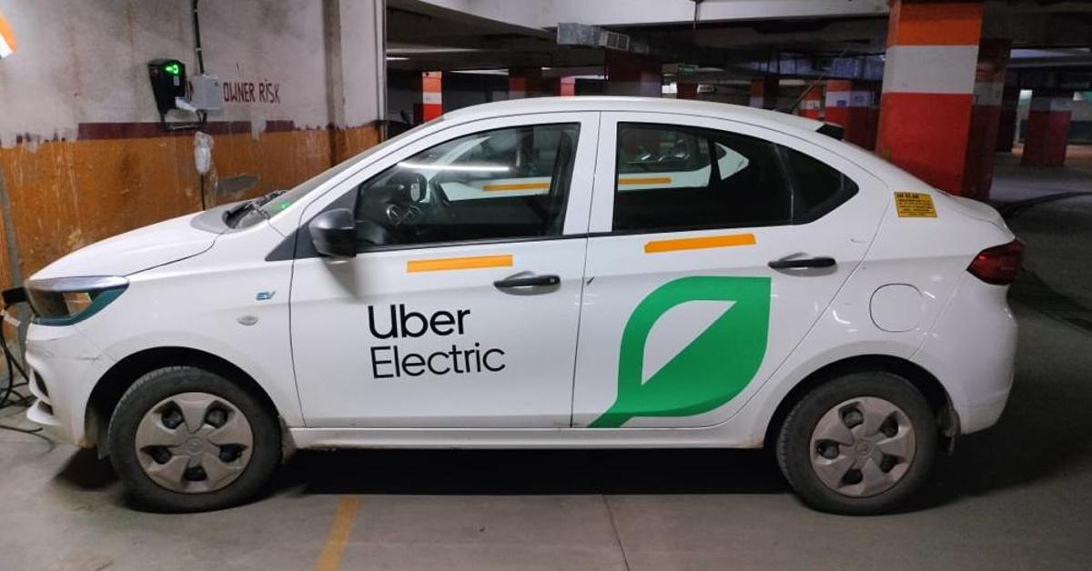 Tata Tigor EVs deployed as electric cabs in Delhi, India by Uber