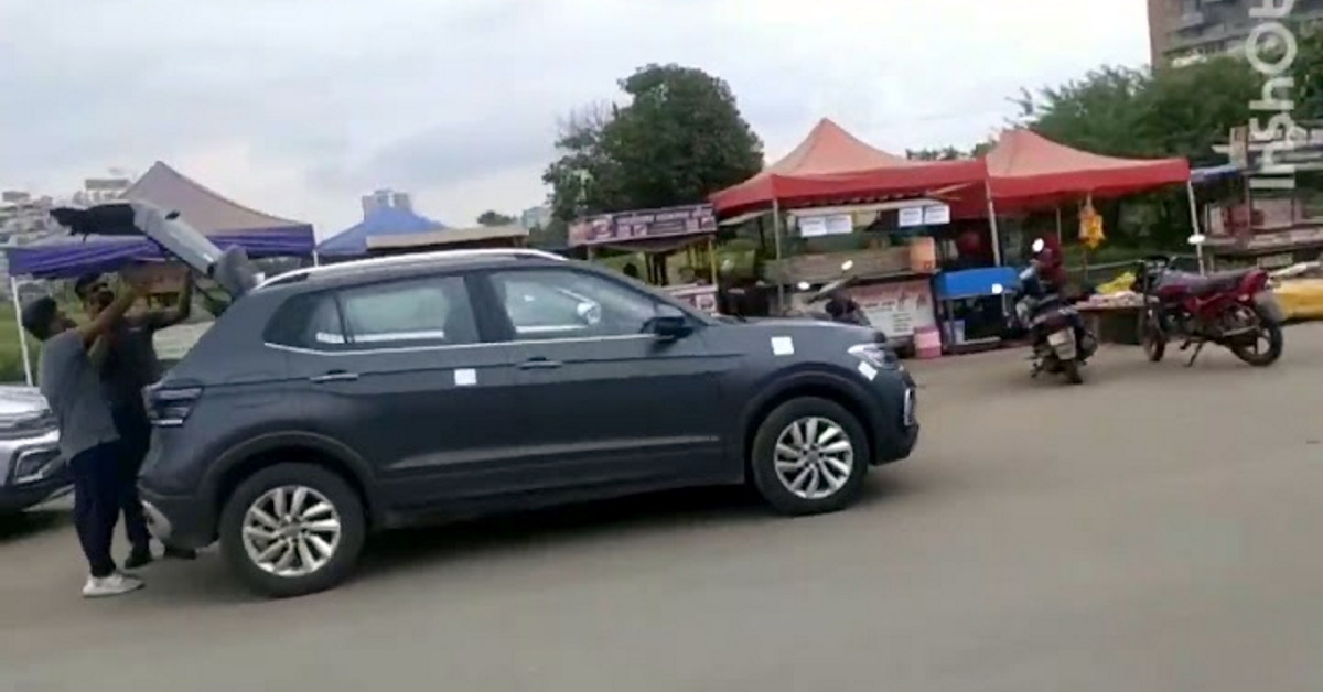 Volkswagen Taigun Matte Black SUV Spied Testing with Skoda Kushaq [Video]