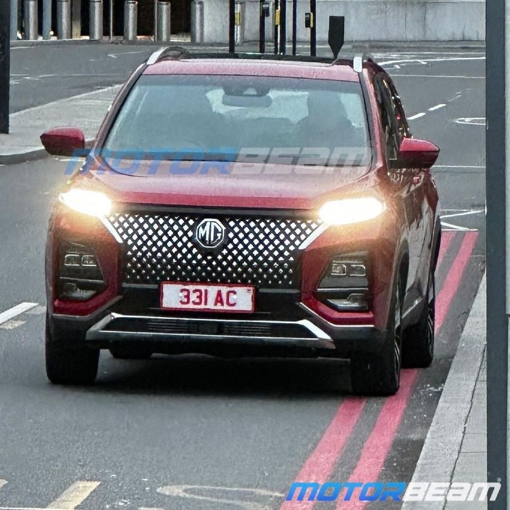 2023 MG Hector facelift to get a new grille; Spy picture confirms