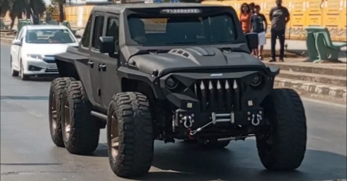 India's first Imported modified Jeep Gladiator 6×6 spotted in Mumbai [Video]