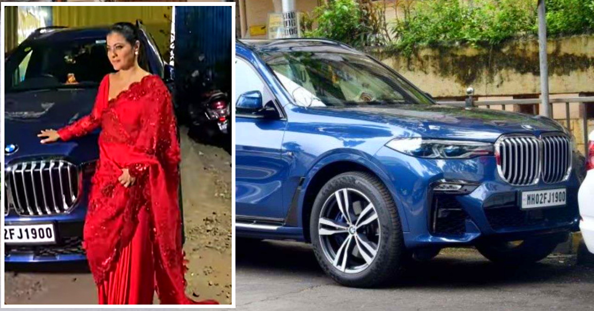 Actress Kajol arrives in her 1.8 crore rupee BMW X7 luxurious SUV for film promotion