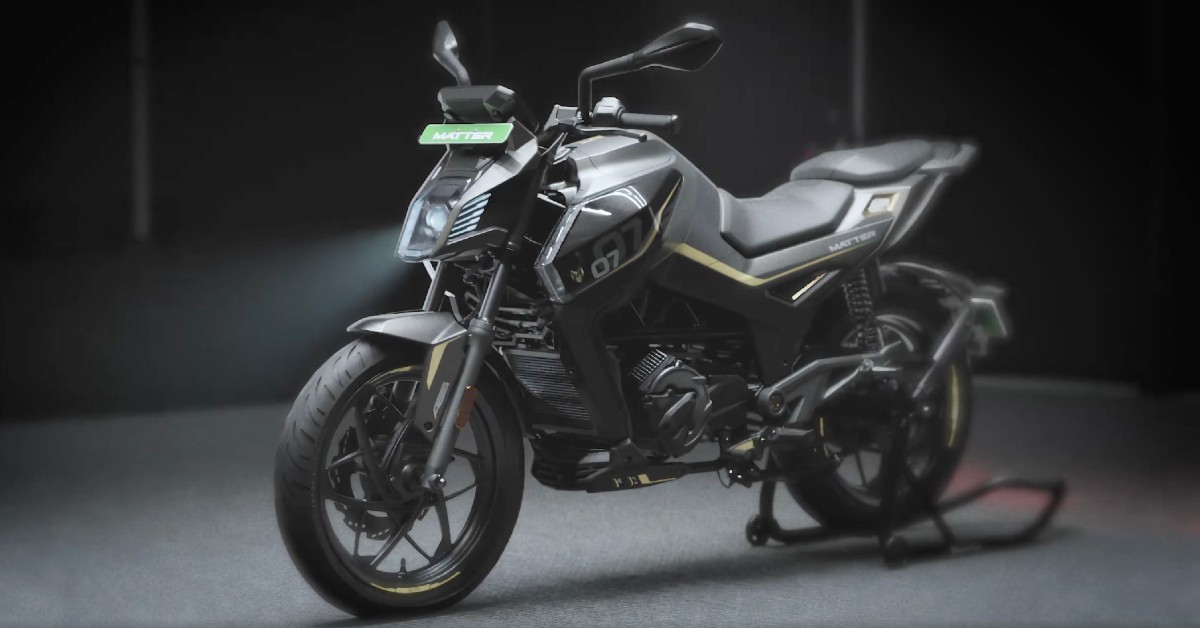 Matter 07  Indias first electric motorcycle with manual gearbox unveiled