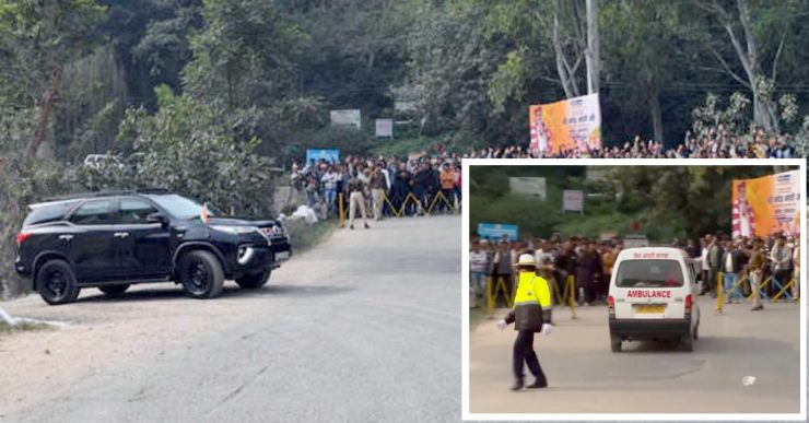 Prime Minister Narendra Modi stops convoy to make way for Ambulance in Himachal Pradesh