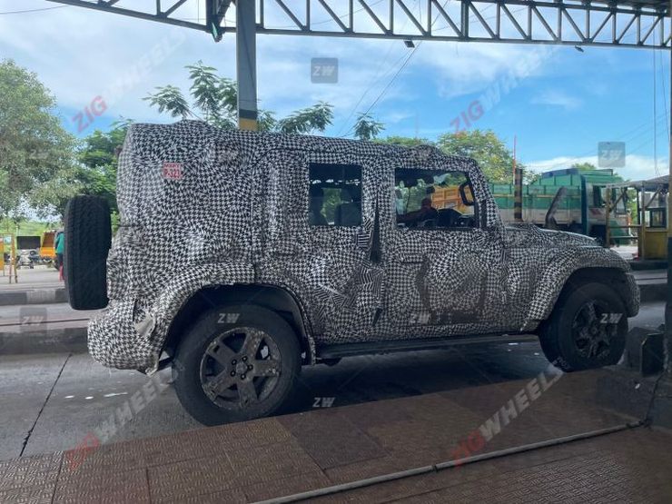 Mahindra Thar 5 Door Spotted Testing: To get different styling elements