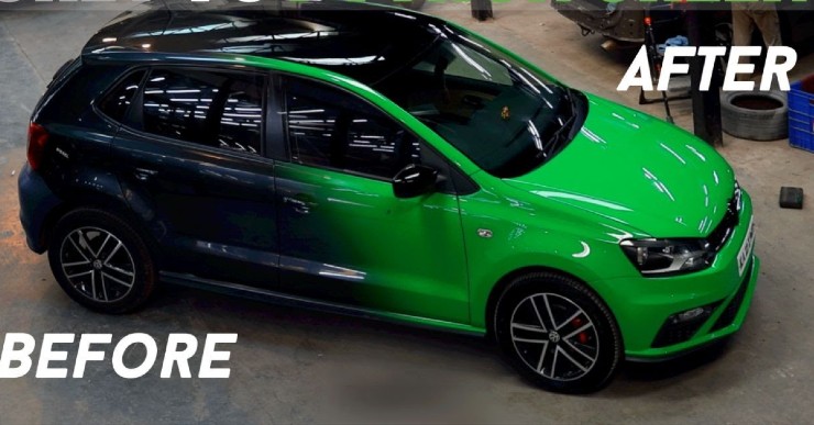 VW Polo with Green custom paint is a head-turner; But is it legal?