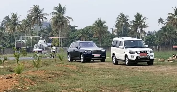 Billionaire owner of Lulu Malls lands in helicopter, drives off in Rolls Royce Cullinan [Video]