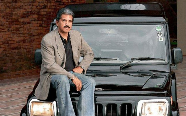 Anand Mahindra & the Mahindra SUVs he owns