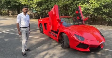 Honda Civic modified into a Lamborghini Aventador replica looks good [Video]