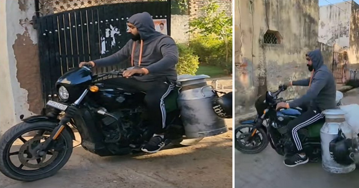 Indian uses Harley-Davidson to deliver milk: Internet is going crazy [Video]