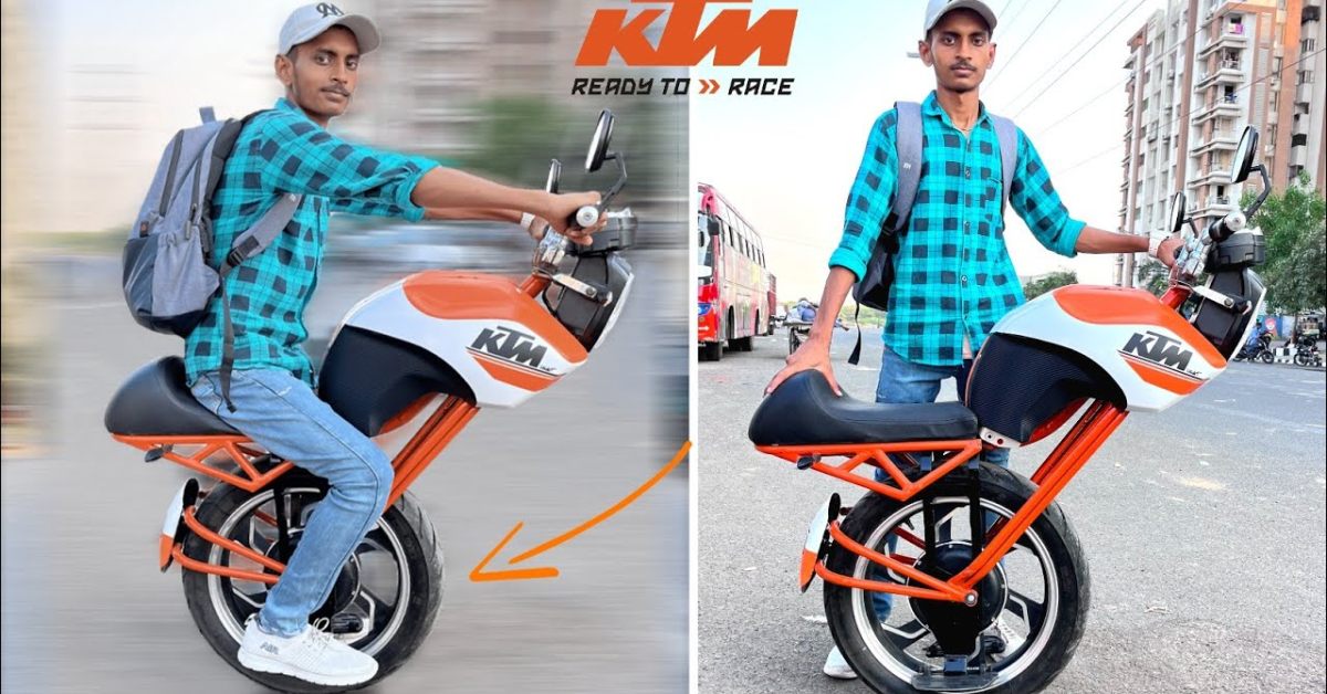 self balancing single wheel motorcycle in india