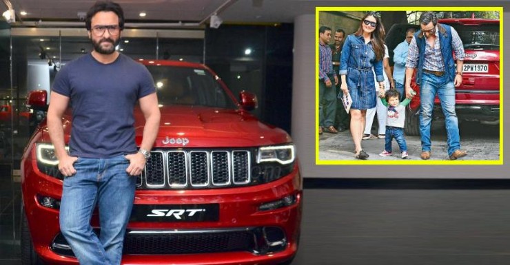 Kareena Kapoor och Saif Ali Khan sågs i sin Jeep Wrangler [Video]