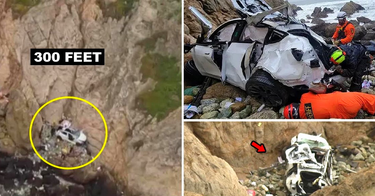 Indian family survives Tesla crash, man deliberately drove car off a cliff [Video]