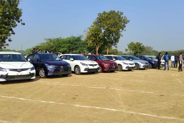 IT company gifts brand-new Toyota Glanza hatchbacks to 13 employees