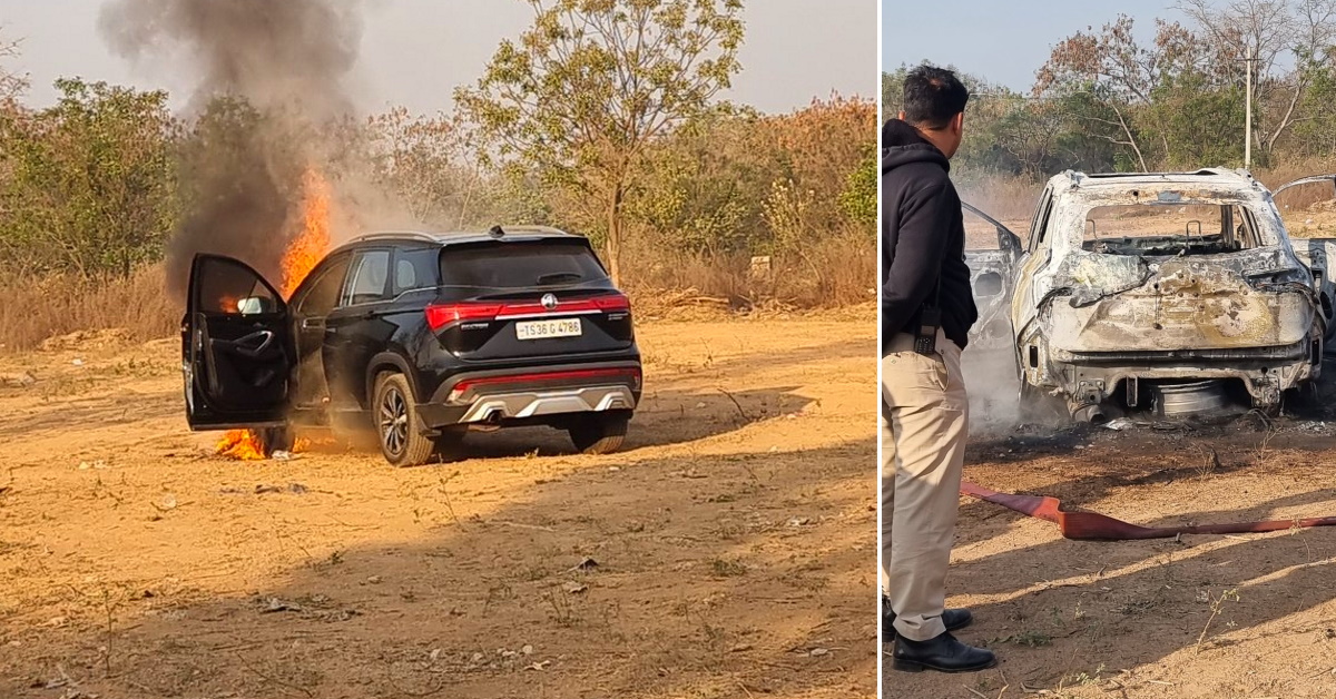 MG Hector Petrol catches fire: Owner upset with onlookers who shot video instead of helping