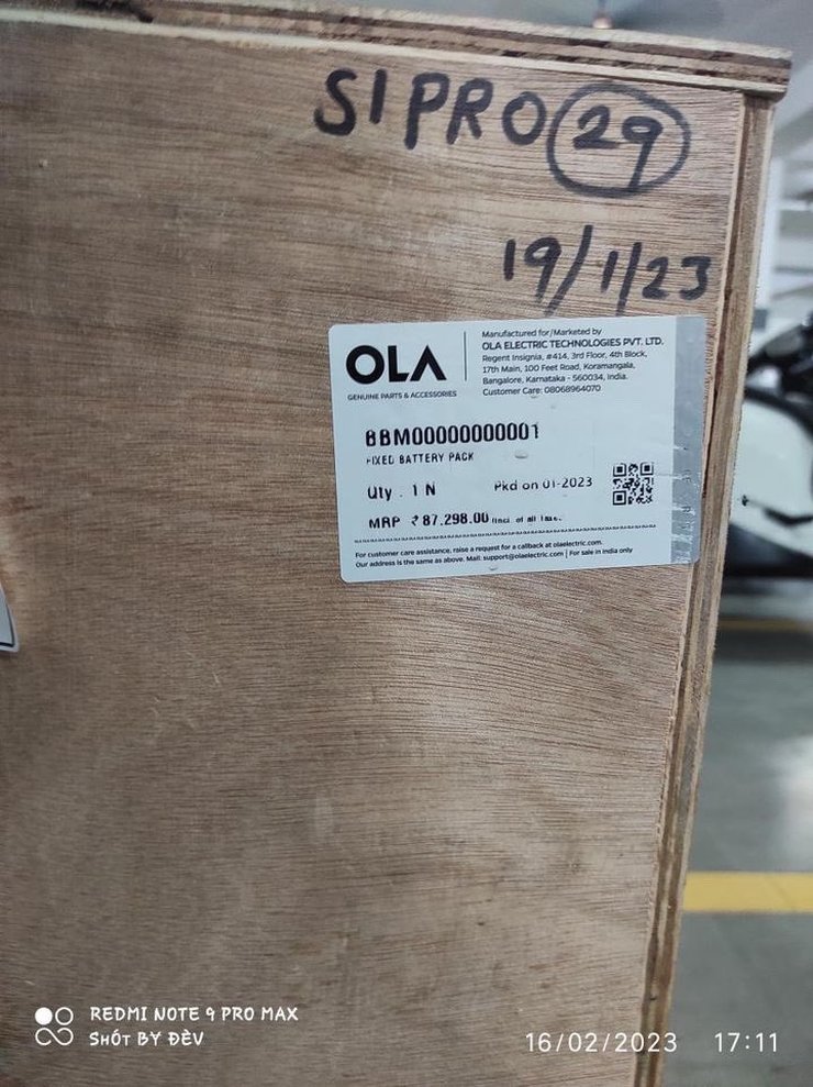 Ola S1 Pro electric scooter’s battery pack costs Rs. 87,298, scooter costs Rs. 1.28 lakh: Here’s proof