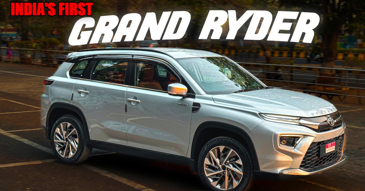 Toyota Kirloskar India Urban Cruiser Hyryder mid-sized SUV modified, and called the Grand Ryder [Video]