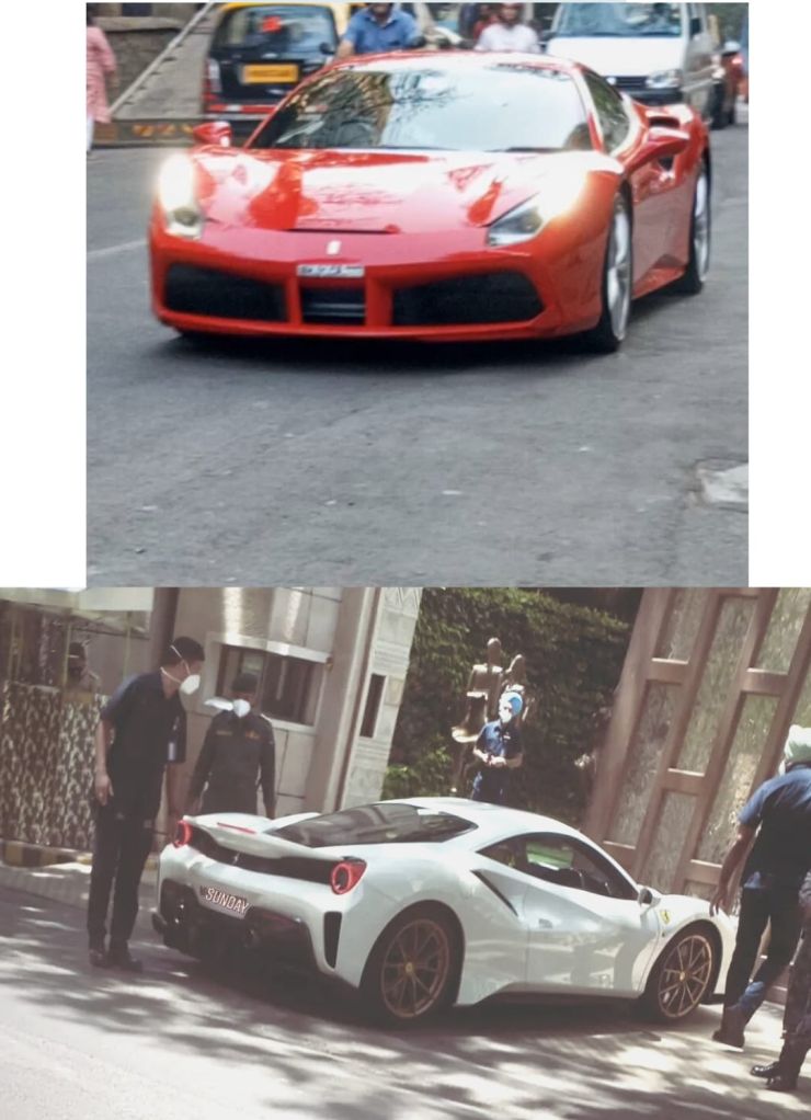 Mukesh Ambani’s rare Ferrari 488 Pista and 488 GTB spotted outside his house Antilia [Video]