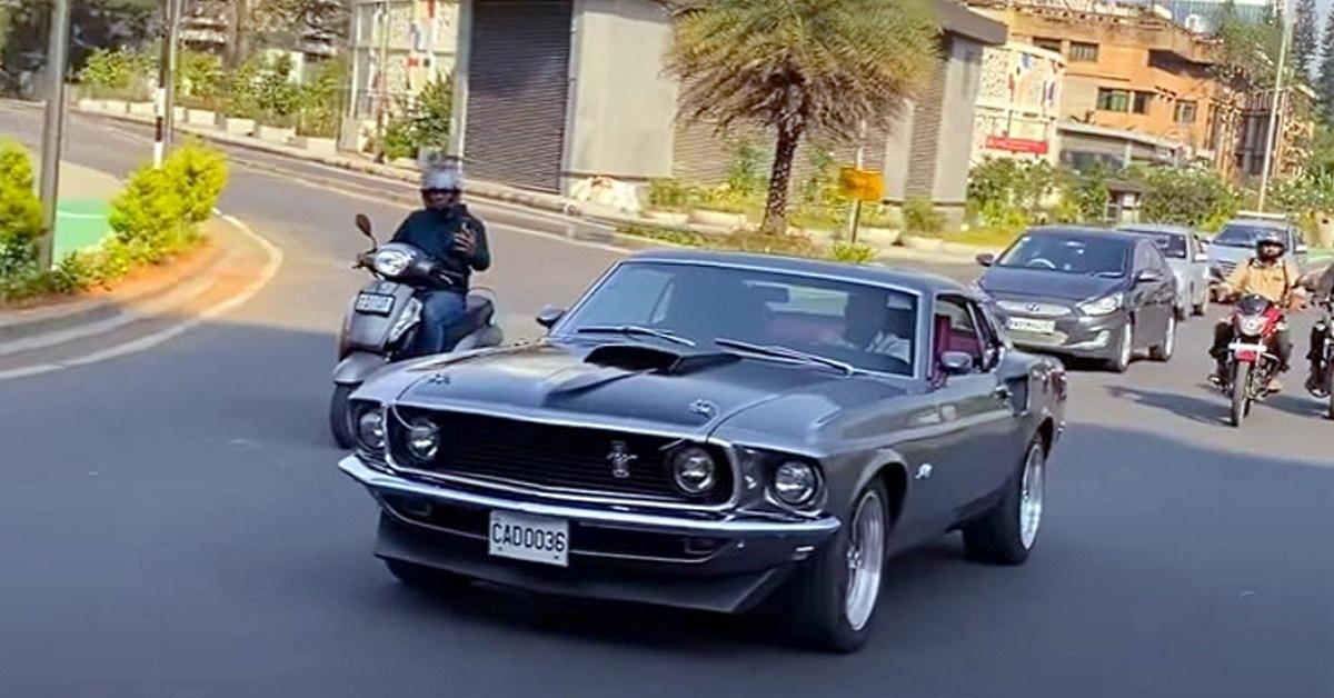 John Wick 1969 Ford Mustang muscle car seen driving in Bangalore traffic [Video]