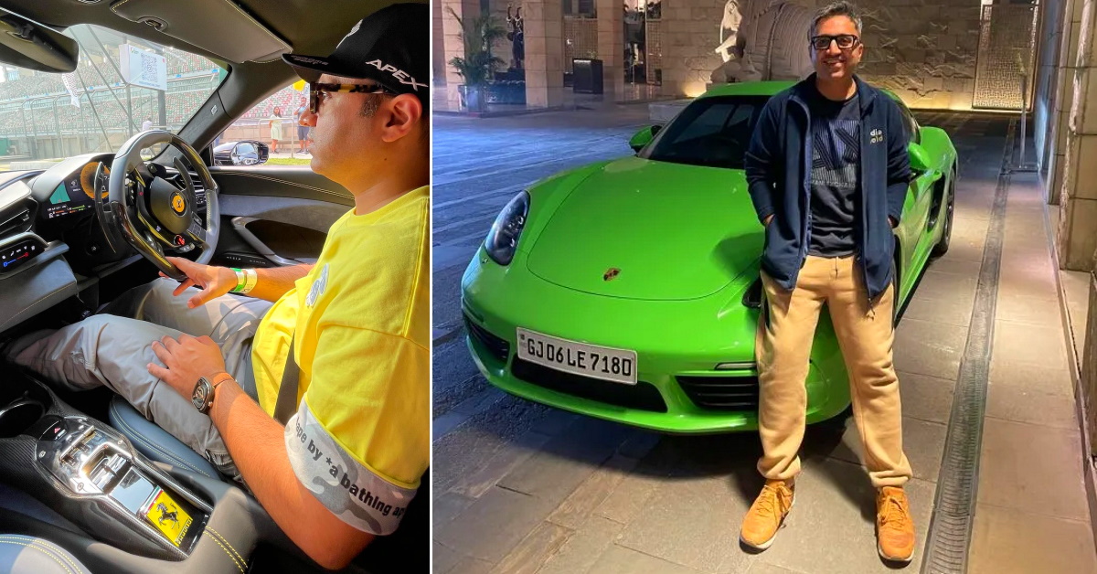 Ashneer Grover தனது போர்ஷுடன் முன்னாள் Shark Tank நீதிபதி Ashneer Grover ஒரு Ferrari 296 ஐ ஓட்டுகிறார்: இது அவரது Porscheஷை விட மிகவும் இலகுவானது என்று கூறுகிறார்