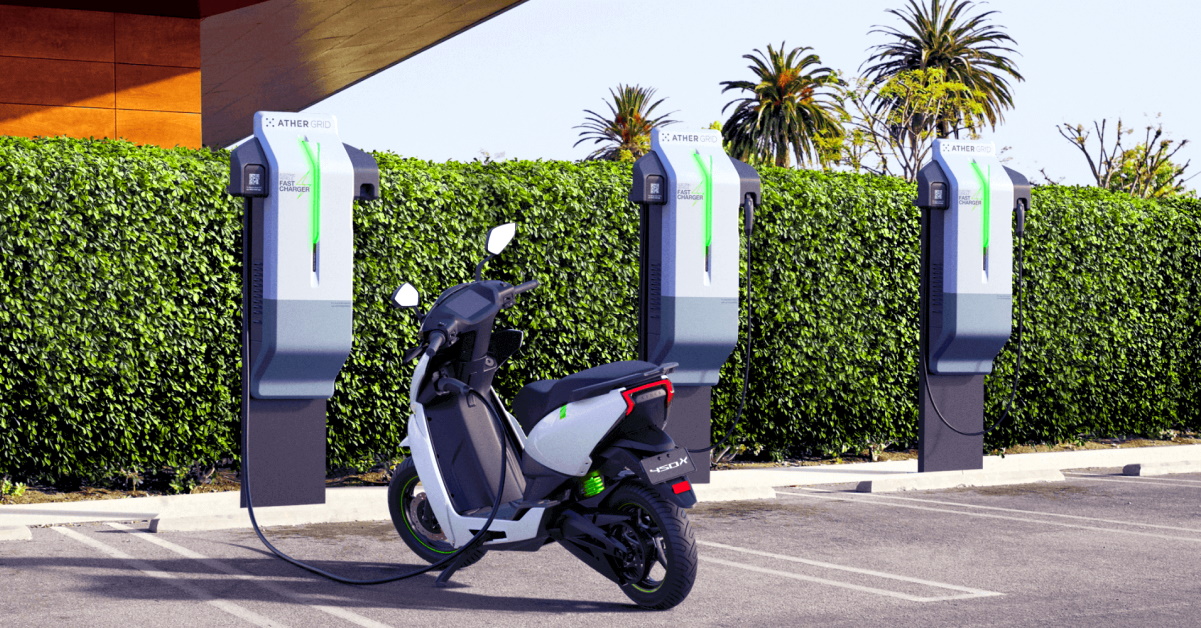 ather electric scooter charging station
