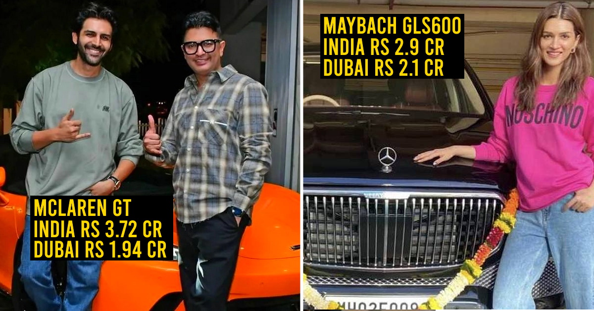 Luxury car prices in India and Dubai compared