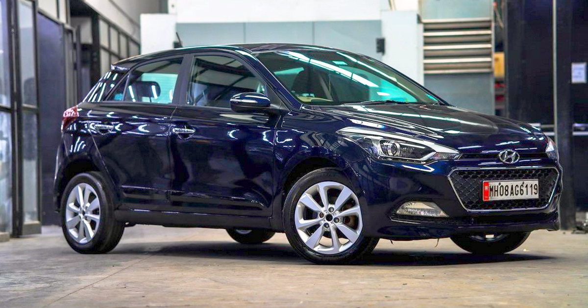Old Hyundai India i20 Elite premium hatchback repainted in BMW's Tanzanite  Blue: Looks brand new [Video]