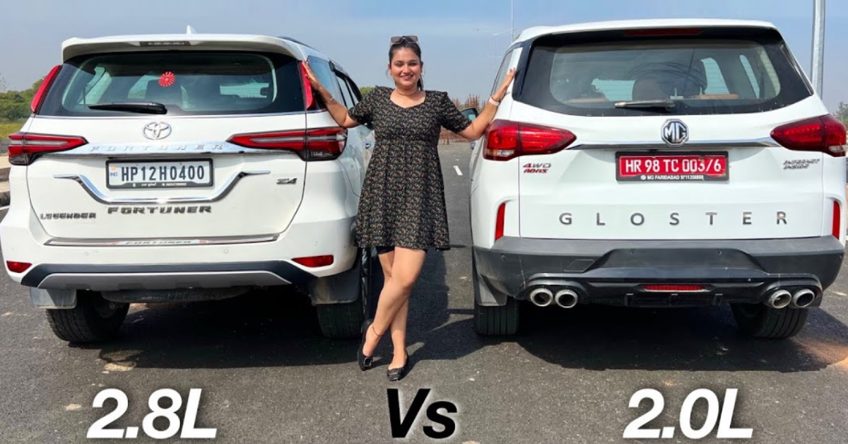 Toyota Fortuner vs MG Gloster luxury SUVs in a drag race [Video]