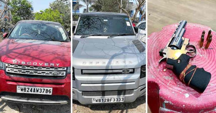 Police arrest two brothers running fake call centers – Land Rover Defender & Discovery Sport seized along with Rs 3.85 crore cash