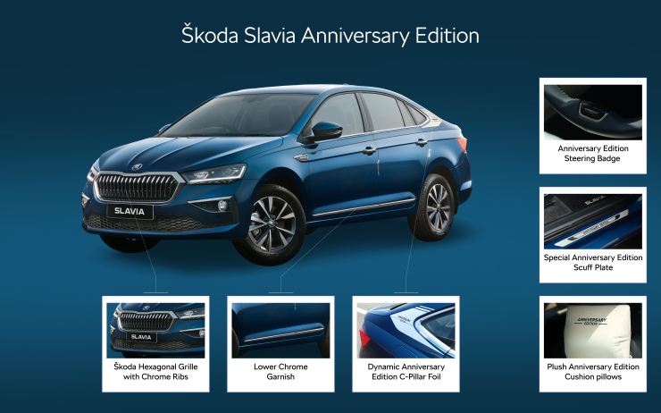 Skoda Slavia Anniversary Edition and Kushaq Lava Blue Edition launched