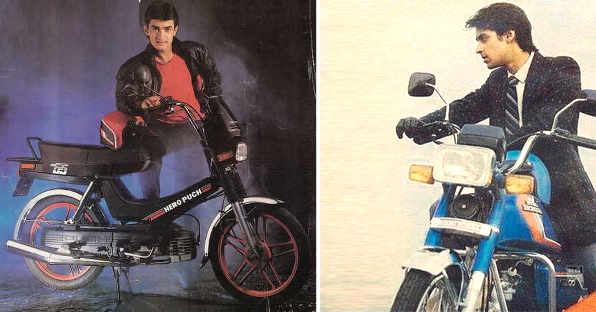 aamir khan salman khan motorcycle ads vintage