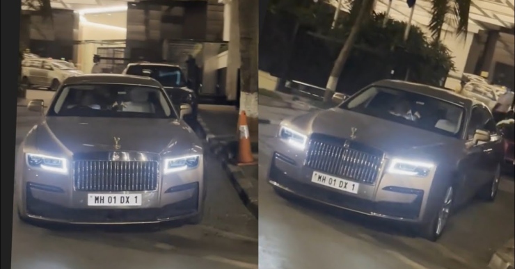 Mukesh Ambani’s newest Rolls Royce Ghost finished in Petra Gold spotted in Mumbai [Video]