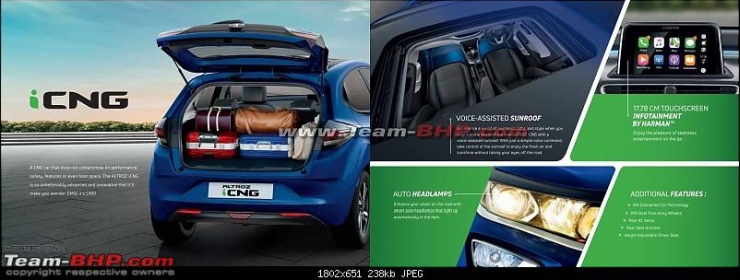 Tata Altroz ​​​​CNG: folleto filtrado revela todos los detalles sobre el próximo hatchback