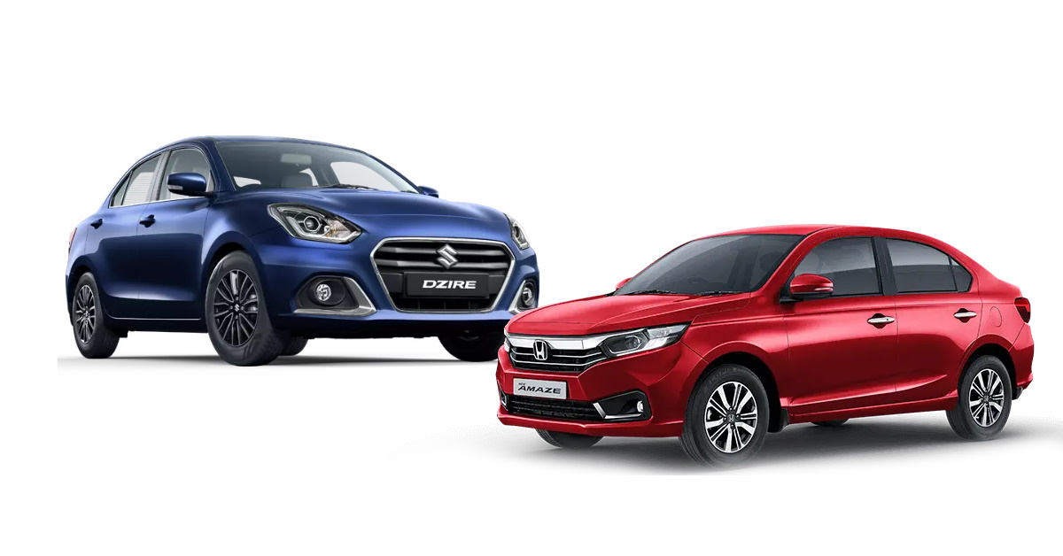 Honda Amaze vs Maruti Dzire featured image for first time car buyers