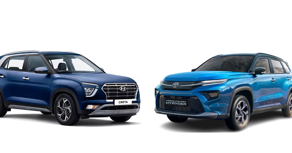 Hyundai Creta vs Toyota Hyryder comparison for feature lovers