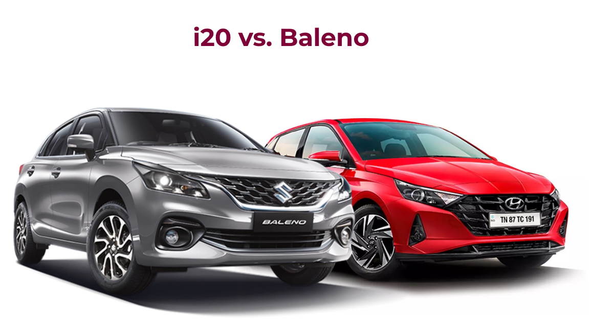 Hyundai i20 vs Maruti Baleno value for money variant comparison image