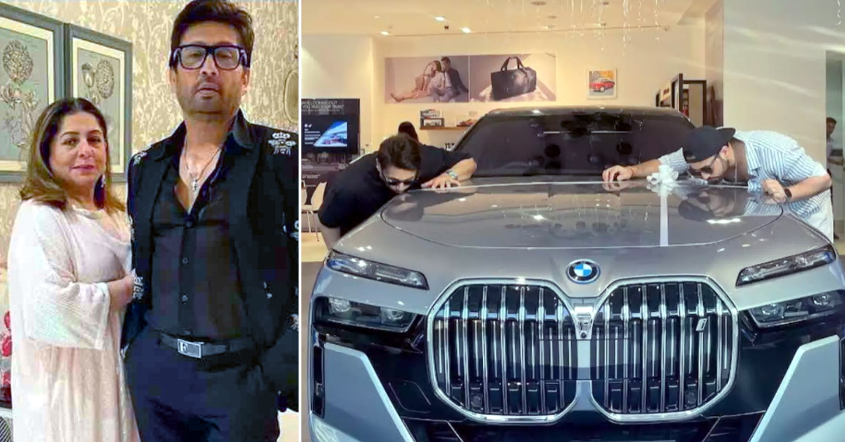 Bollywood actor Shekhar Suman presents his wife with a BMW India i7 electric luxury sedan worth Rs. 2.4 crores