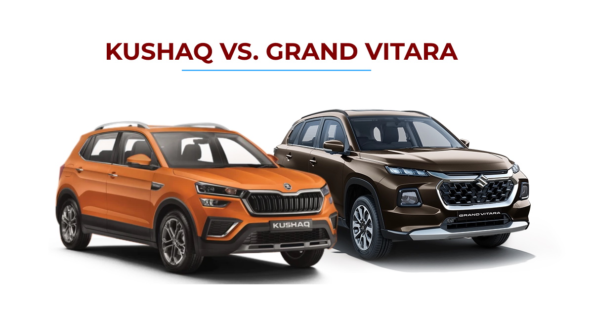 maruti suzuki grand vitara vs skoda kushaq comparing their variants priced rs 16 18 lakh for off roading enthusiasts maruti suzuki grand vitara vs skoda kushaq comparing their variants priced rs 16 18 lakh for off roading enthusiasts