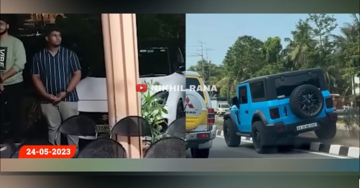 Mahindra Thar, Toyota Fortuner, Maruti Baleno & Hyundai Creta seized for stunting on public road [Video]