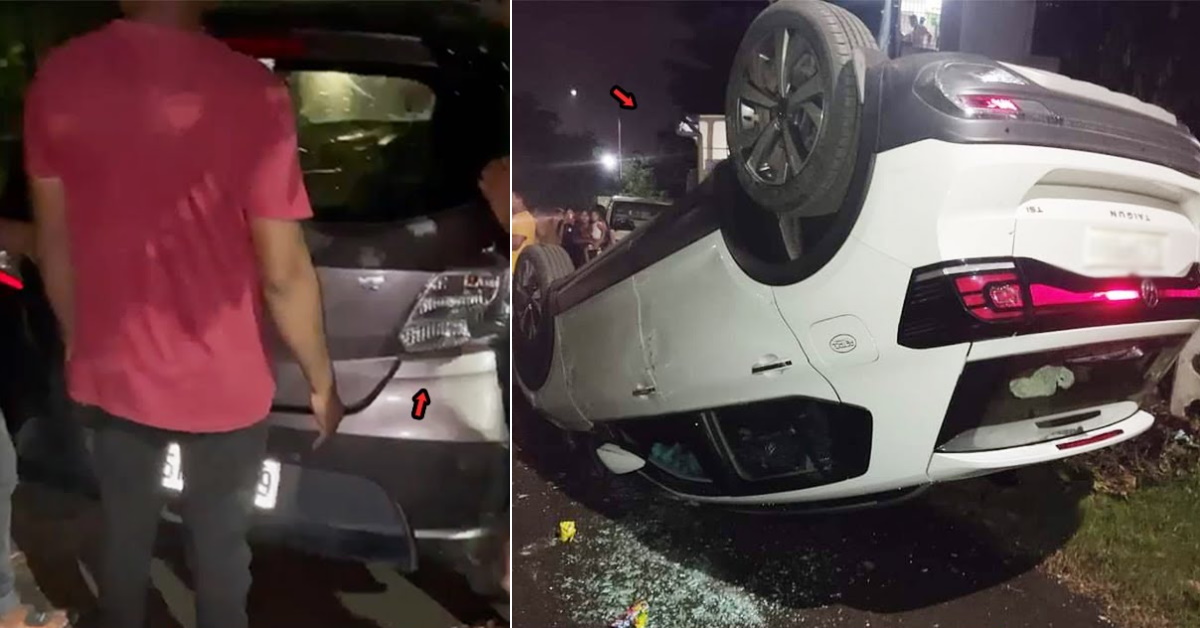 Volkswagen Taigun hits a parked Tata Tiago: Here’s the result
