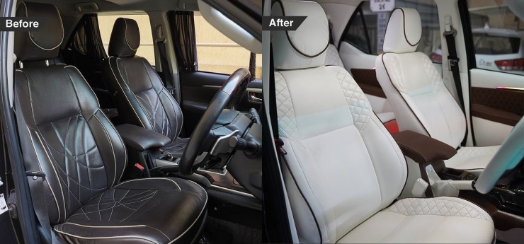 Toyota Fortuner converted into Legender with Lexus body kit – Full interior customization with Tesla screen [Video]