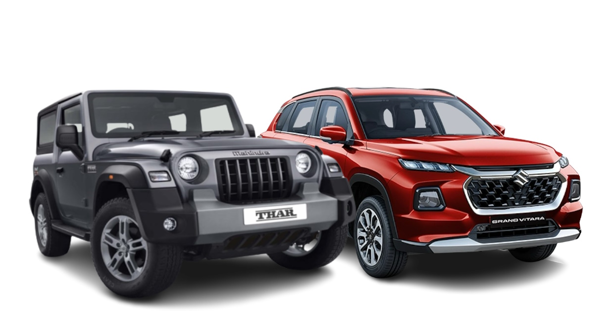 mahindra thar vs maruti suzuki grand vitara comparing their variants priced rs 14 16 lakh for off roading enthusiasts mahindra thar vs maruti suzuki grand vitara comparing their variants priced rs 14 16 lakh for off roading enthusiasts