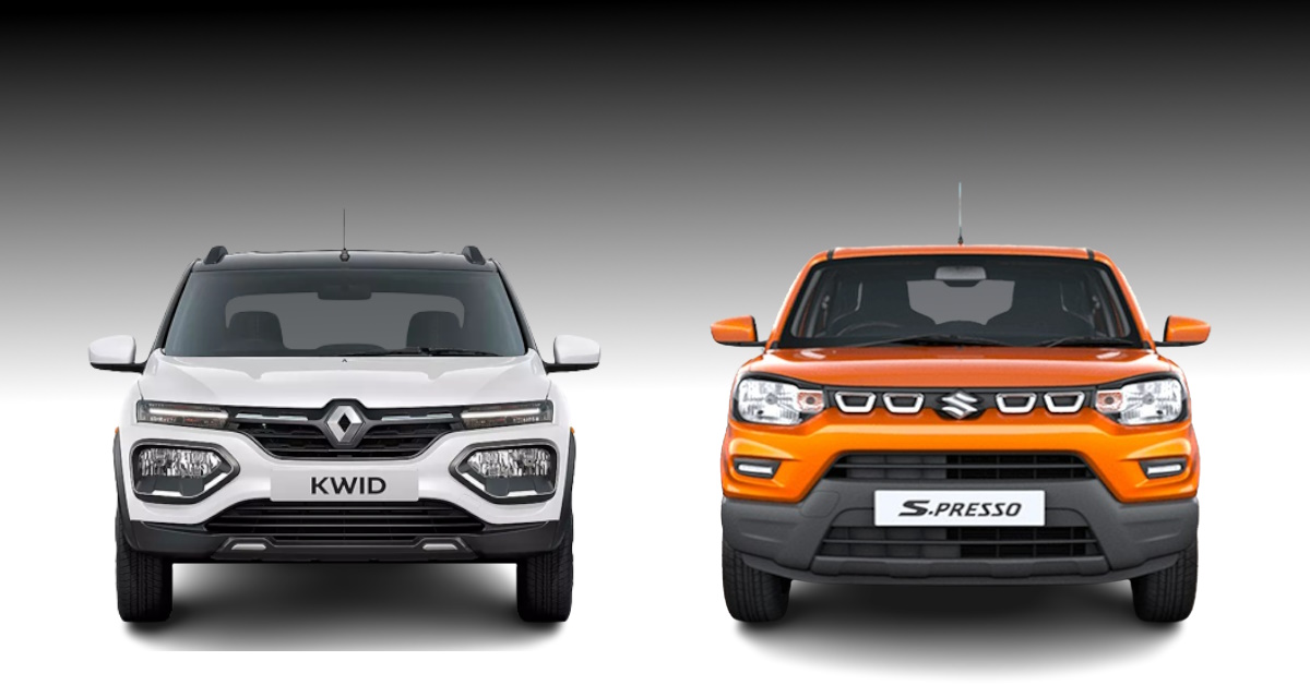 stylish cars showdown renault kwid vs maruti suzuki s presso variants under rs 6 lakh stylish cars showdown renault kwid vs maruti suzuki s presso variants under rs 6 lakh