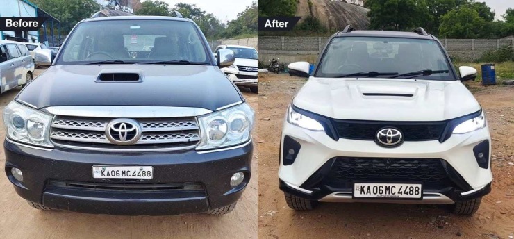 Old Toyota Fortuner converted into Legender: Total transformation!