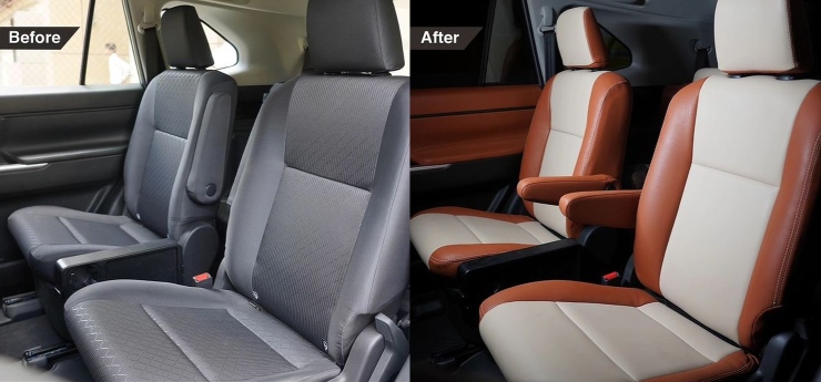 Toyota Innova Hycross interior modified from base to top