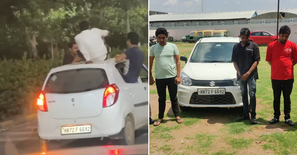 Man drinks beer and does push-ups on moving car: Fined after video goes viral