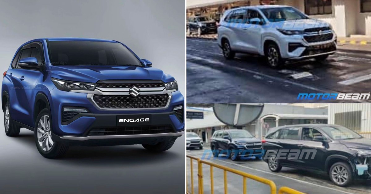 Several units of the Engage were seen within the premises of Maruti Suzuki's production facility, confirming the earlier leaks that suggested the MPV would feature a hexagonal grille