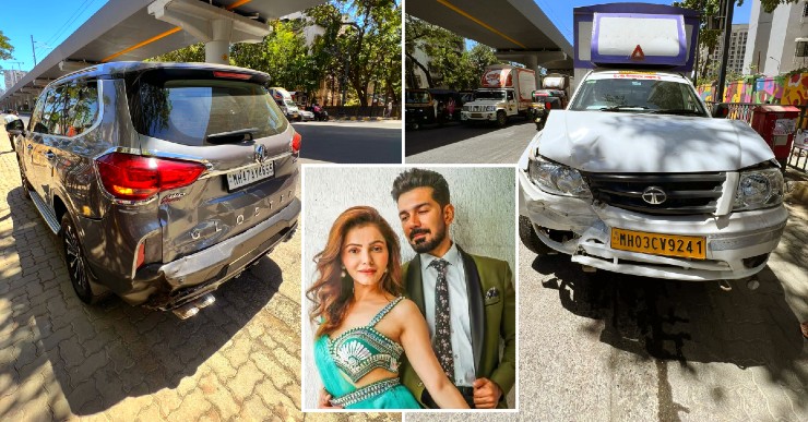 Actress Rubina Dilaik’s MG Gloster hit by Tata Yodha pick up truck: Admitted in hospital