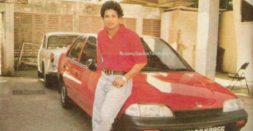 Rare picture: Sachin Tendulkar with his Maruti 1000