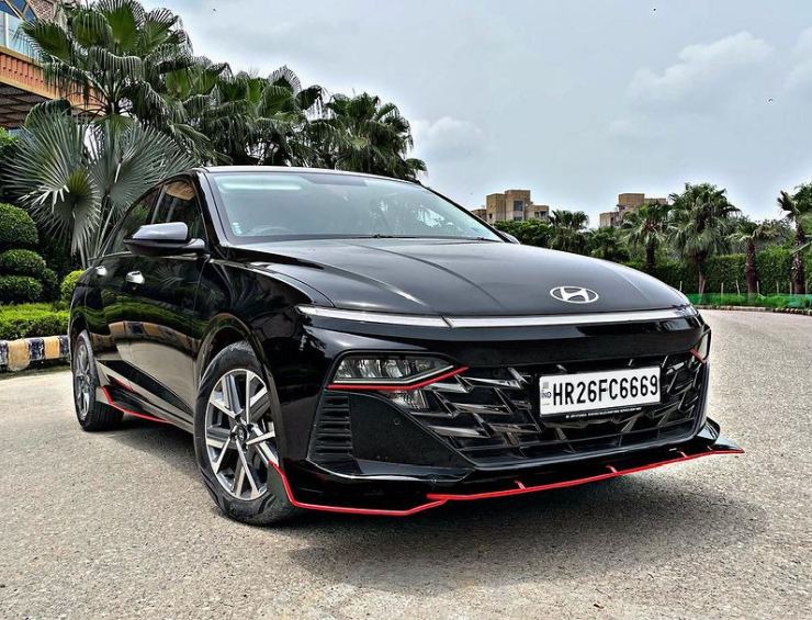 All-new 2023 Hyundai Verna modified with aftermarket body kit is a headturner